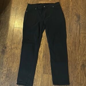Black Straight-Leg Pants